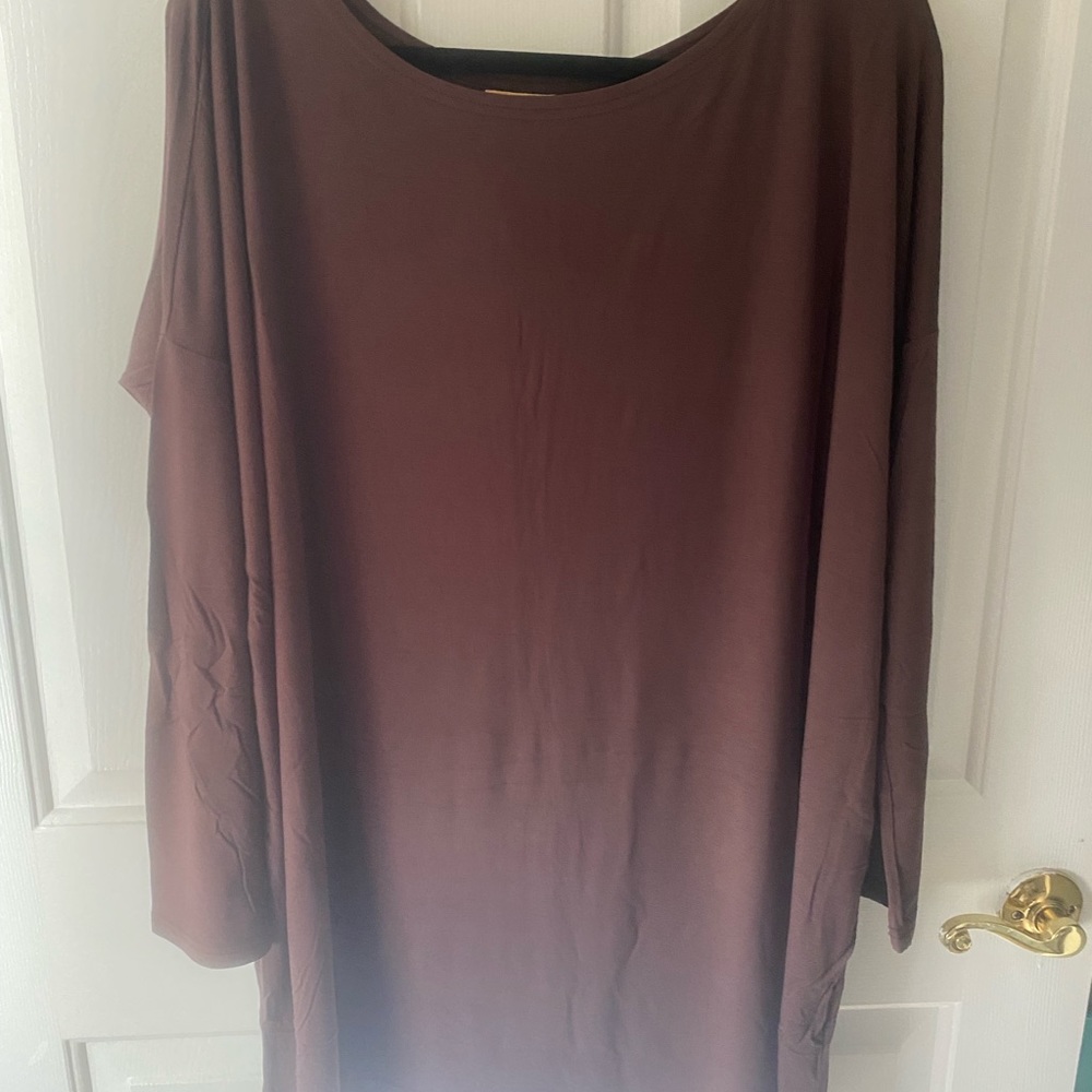 Brown Piko Tunic